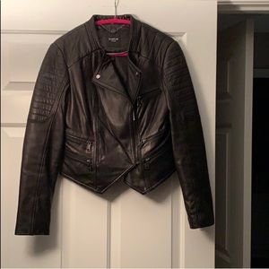 Bebe Leather Moto Jacket